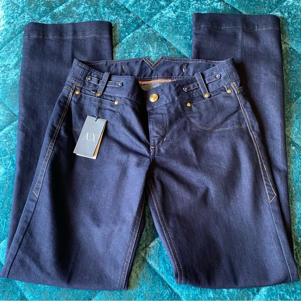 Armani Exchange jeans with chain waist back NWT